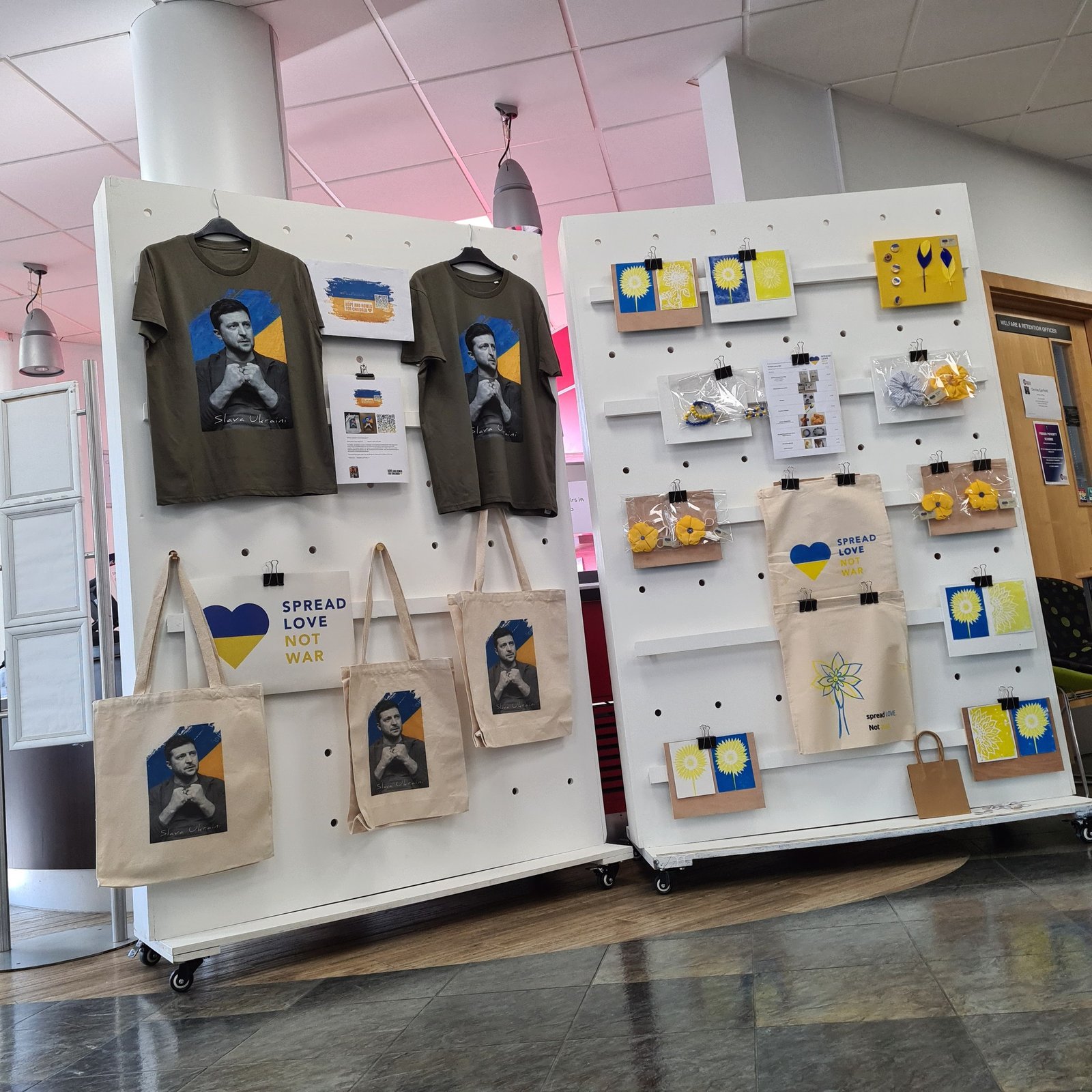 Pop up shop raising money for Ukraine