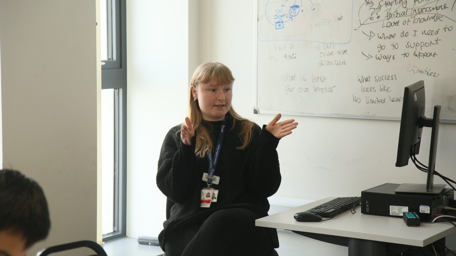 Gemma delivering the guest lecture