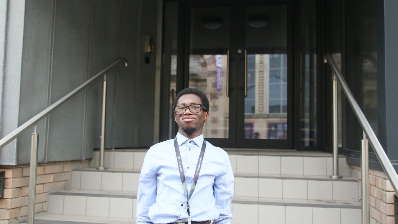 Folu at his accommodation