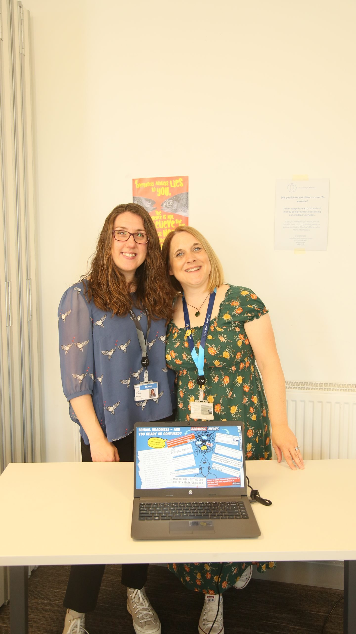 Student presenting their work