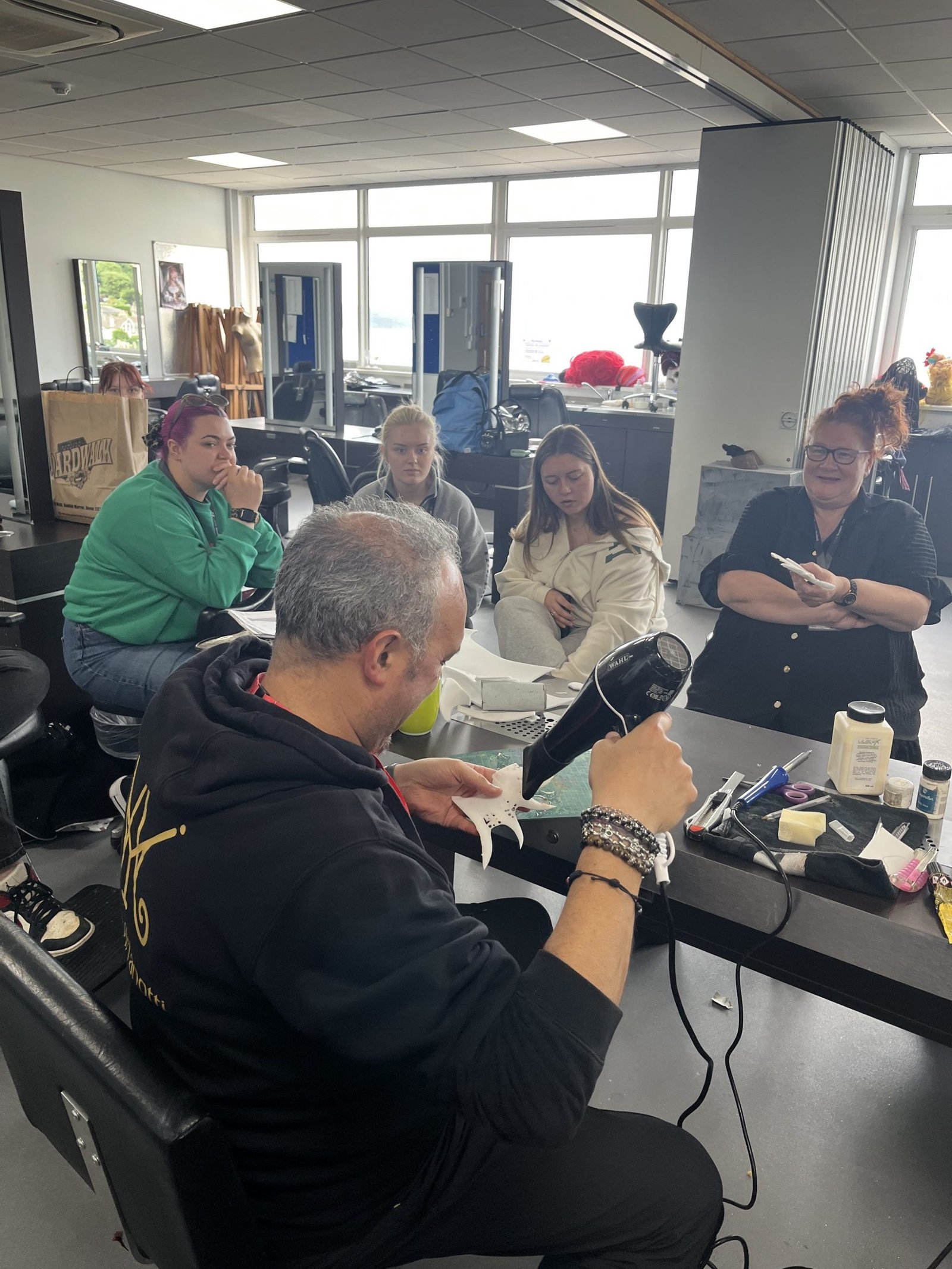 Matteo delivering the guest lecture