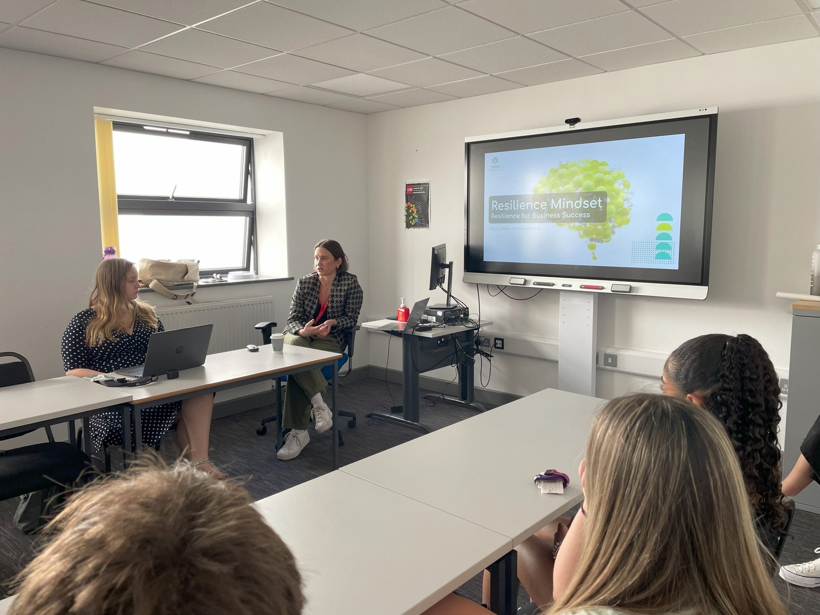 Laura delivering the guest lecture