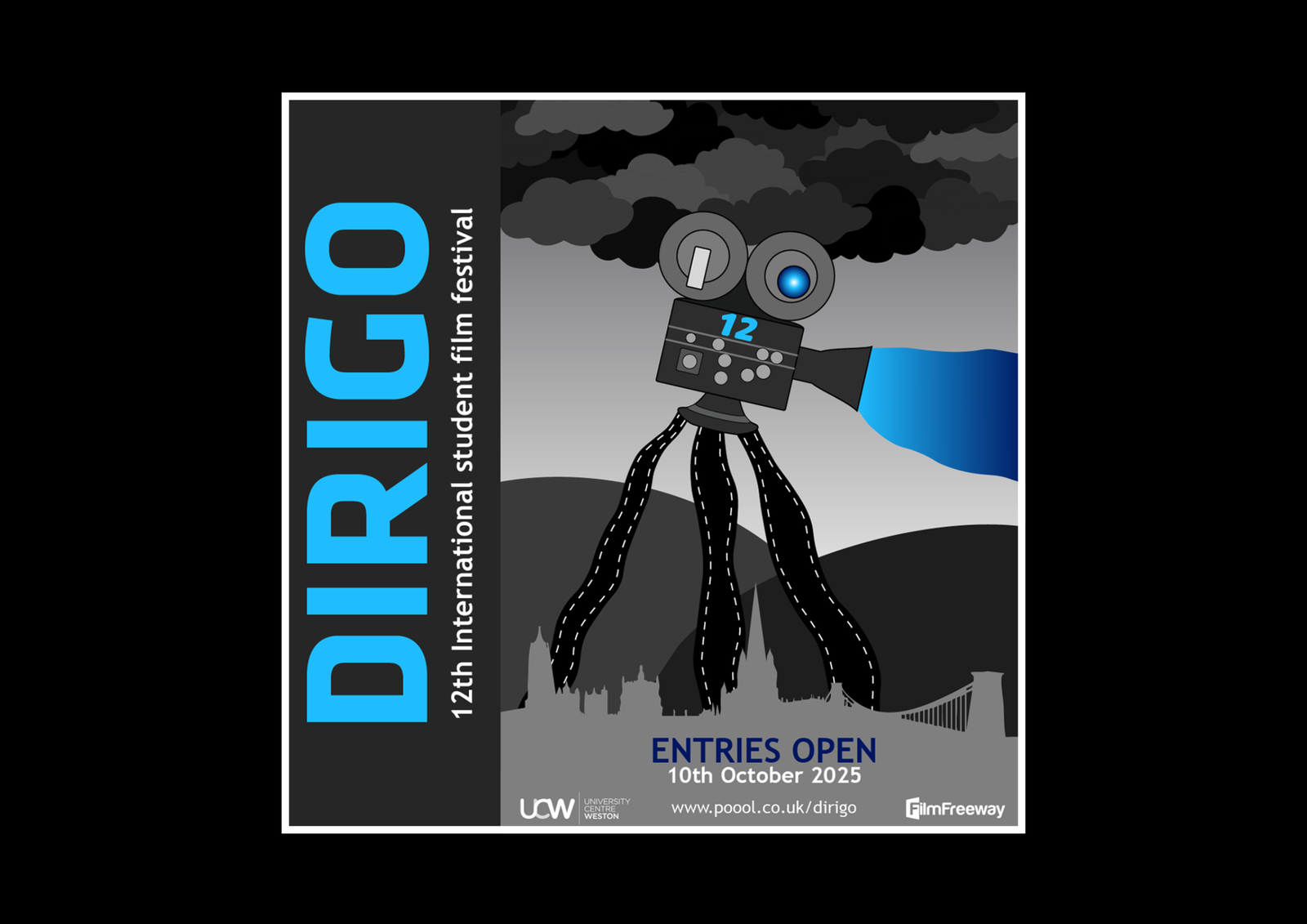 Dirigo 12th International student film festival, entries open 10th October 2025
